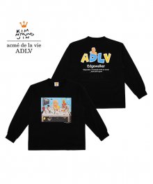 Edgewalker x acme de la vie No.28 LONG SLEEVE T-SHIRT BLACK