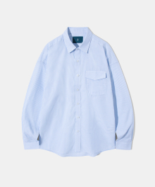 Mix Stripe Shirt S93 Sky Blue