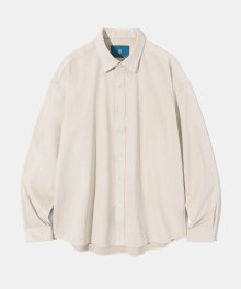 Solid Suede Shirt S95 Ivory