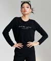 여성 레터링 베이직 티셔츠-BAZG5102B03