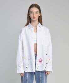 [unisex] paint shirts (white)