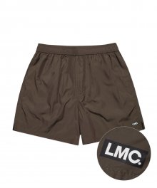 LMC IDEAL TRACK SHORTS dark brown