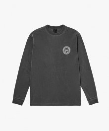 FC GRAPHIC PIGMENT DYED LONG SLEEVE TEE-CHARCOAL