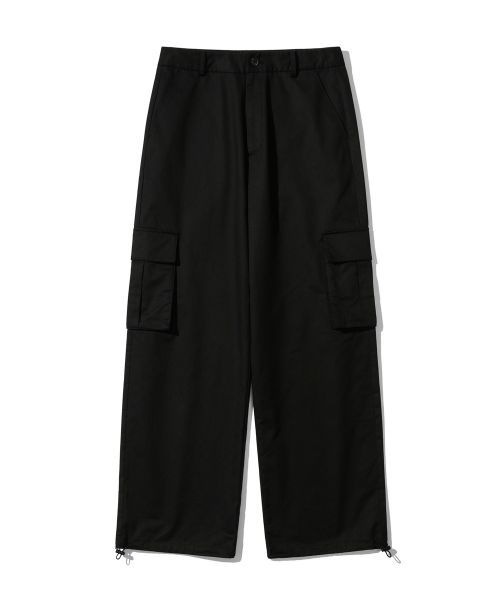 MUSINSA | O!Oi LOW RISE CARGO PANTS [BLACK]