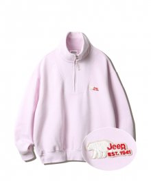 W Half Zip-Up RIB Sweat(JN1TSF820LP)