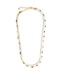 디스코치치(DISCO CHICHI) DC009_CHIxSCLT Pearl colorful chain layered necklace