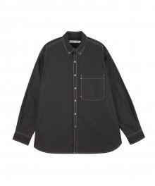 COLOR STITCH SHIRT black