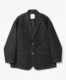 Clean Denim Bermuda Jacket [Black]
