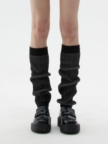 LY RIBBED LEG WARMER(BLACK)