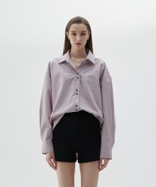 LY BUTTON SHIRT(VIOLET)