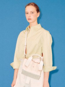 Lucky Pleats Canvas Tote XS Ivory_Cream