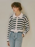 1.32 Terry Cardigan (Navy stripe)