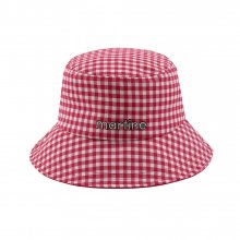 Gingham Check Bucket Hat_Red