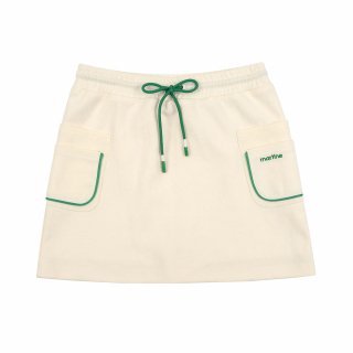 마틴골프(MARTINE GOLF) Pocket Point Sweat Skirt_Ivory 상품 이미지