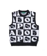 어피스오브케이크(APIECEOFCAKE) Hope Checker-Board Knit Vest_Mint 