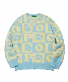 Hope Checker-Board Cardigan_Mint