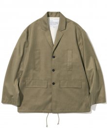 22ss casual blazer jacket khaki brown
