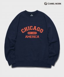 시카고 스웨트셔츠(네이비)