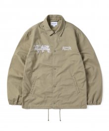 Twill Coach Jacket Beige