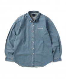 (SS22) Washed Denim Shirt Light Blue