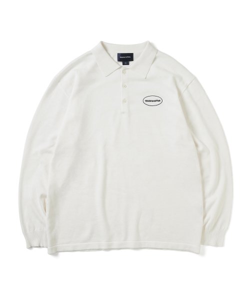 MUSINSA | thisisneverthat® E/T-Logo Knit Polo Off White