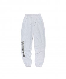 R.A.P jogger pants - W/GREY