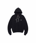 Overdyed set up hoodie - BLACK