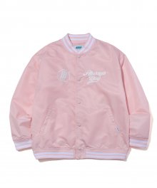 SATIN STADIUM JACKET PINK