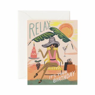 라이플 페이퍼(RIFLE PAPER) Relax Birthday Card 생일 카드