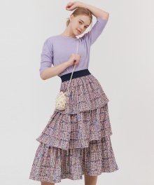 TRIPLE CAN CAN SKIRT / PURPLE