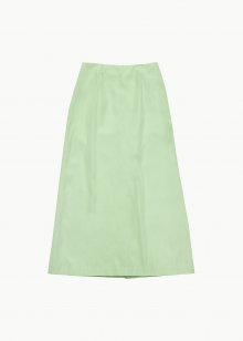 TAFFETA LONG SKIRT_LIME