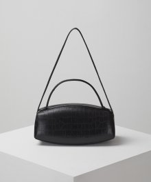 Shell tote bag(Crocodile black)_OVBAX22009CRK