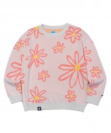 FLOWER ALL OVER KNIT IVORY