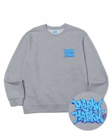 MARKM GRAFFITI SWEATSHIRT MELANGE GRAY