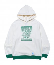 MARKM FLOWER GRAPHIC HOODIE IVORY