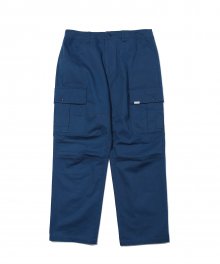 COTTON TWILL POCKET PANTS NAVY