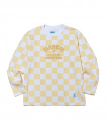 CHECKERBOARD CHECK T-SHIRT YELLOW