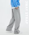 3ways Strap pants-8% gray-