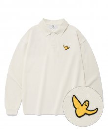 ANGEL COLLAR PK LONG SLEEVE IVORY