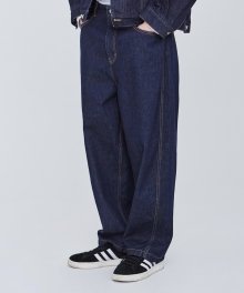 ANGEL BALLOON FIT DENIM PANTS INDIGO