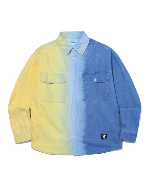 Yellow on sale denim shirt