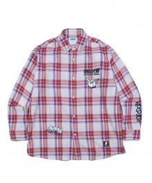 MULTI CHECK SHIRTS RED