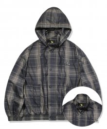 ANGEL CHECK WIND BREAKER BLACK