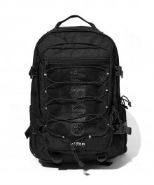 MULTI MESH STRING BAGPACK BLACK