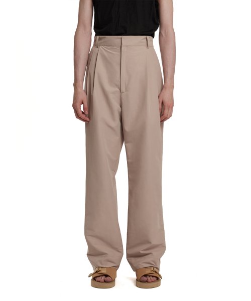 Wide-Leg Trousers_Beige