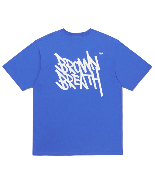 브라운브레스(BROWNBREATH) TAG TEE - BLUE - 사이즈 & 후기
