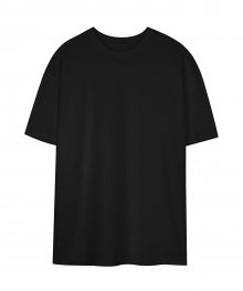 V136 레이어드 크루넥 티셔츠 (블랙)