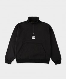 FCMM x WIND AND SEA Half-zip Sweatshirt - Black