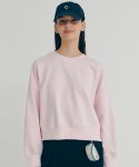 [22SS clove] Active Crop Sweatshirt (Pink)