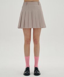 [23SS clove] Basic Pleated Skirt (Beige)